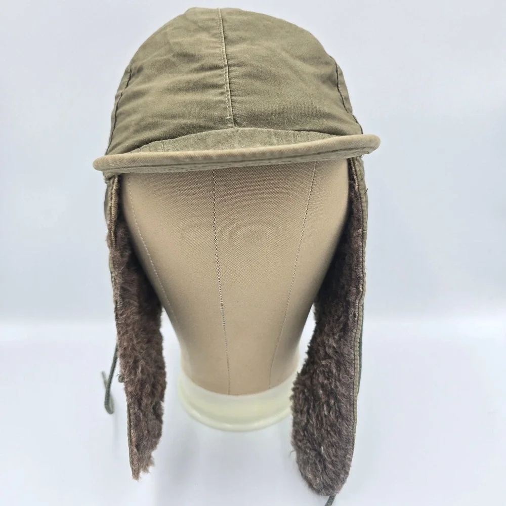 US Military M-1951 Korean War Era OD Pile Field Cap M51 Cold Weather Size 7